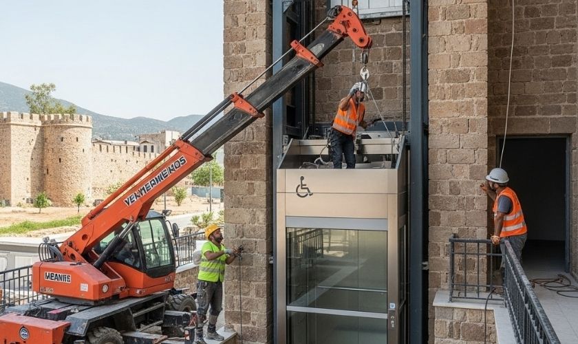 Alanya Engelli Asansörü Montajı