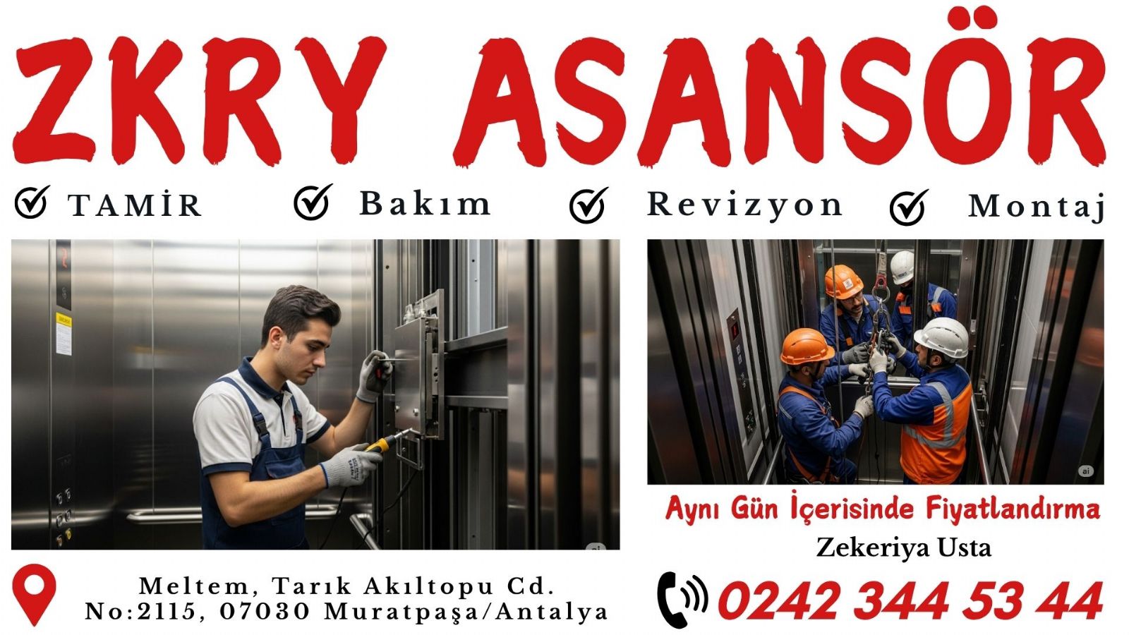 Muratpaşa Asansör Arıza ve Onarım