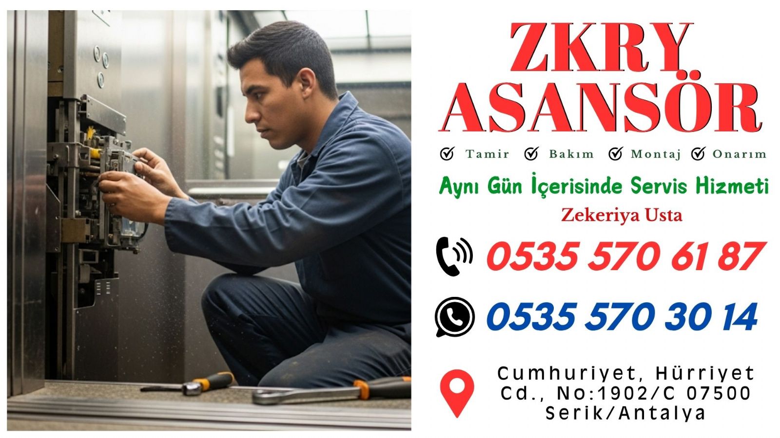 Serik Asansör Servisi